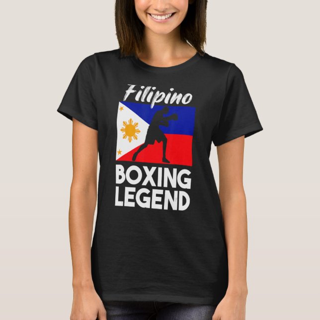 Camiseta Filipino Boxing Philippine Flag Boxing Pinoy (Frente)