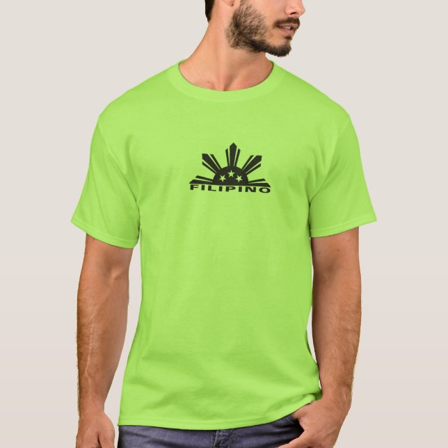 Camiseta Filipino com mapa de Filipinas (Frente)