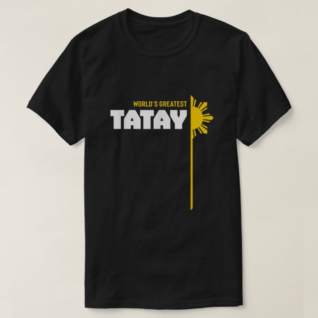 Camiseta Filipino da Camada Maior de Tatay (Frente do Design)