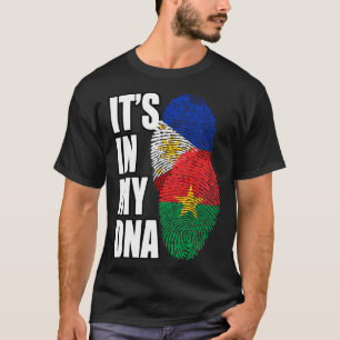 Camiseta Filipino E Burkinabé Misturam DNA Heritage
