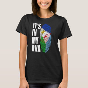 Camiseta Filipino e Djiboutiano Misturam DNA Bandeira Heran