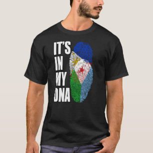Camiseta Filipino e Djiboutiano Misturam DNA Bandeira Patri