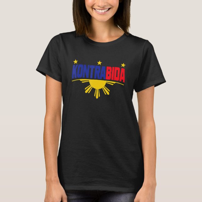 Camiseta Filipino Kontrabida é um Pinoy Pinay Filipinas (Frente)