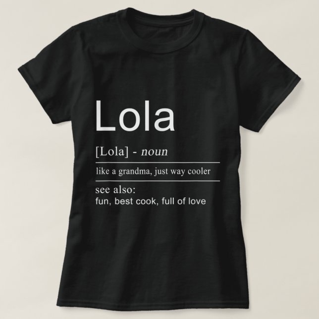 Camiseta Filipino Lola Vovó Filipinas por Mulheres (Frente do Design)