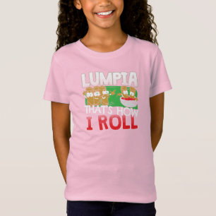 Camiseta Filipino Lumpia Comida Cartoon