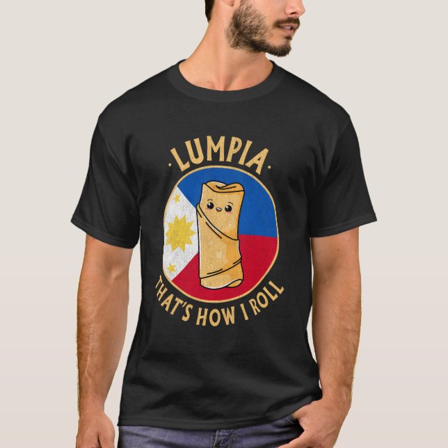 Camiseta Filipino Lumpia Kawaii Filipinas Comida Filipino P (Frente)