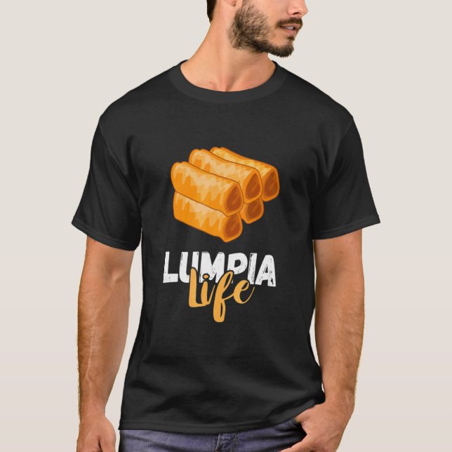 Camiseta Filipino Primavera Roll Lumpia Life Pinoy Foodie L (Frente)