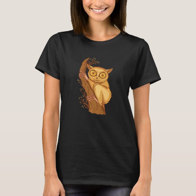 Camiseta Filipino Tarsier Bohol Tarsier Monkey Face Tarsi (Frente)