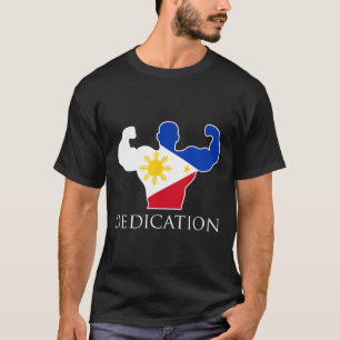 Camiseta Filipino Weightelevando Filipinas Flag Bodybuildin