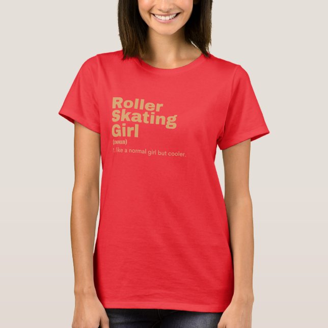 Camiseta Film Girl - Roller Skating (Frente)