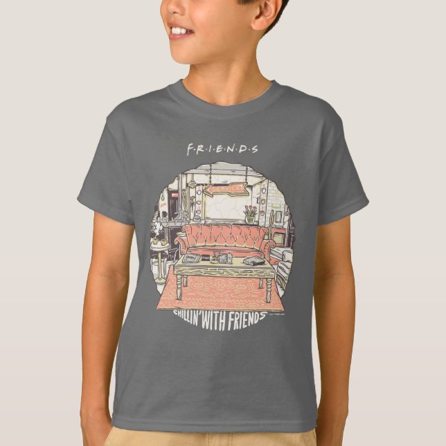 Camiseta Filmando com Cartoon FRIENDS™ (Frente)