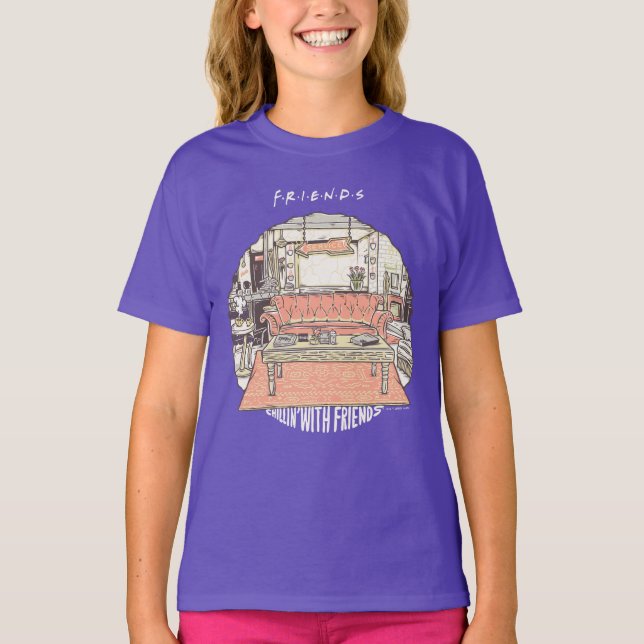 Camiseta Filmando com Cartoon FRIENDS™ (Frente)