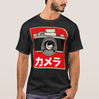 Camiseta Filme analógico japonês de câmara retrógrado fotóg
