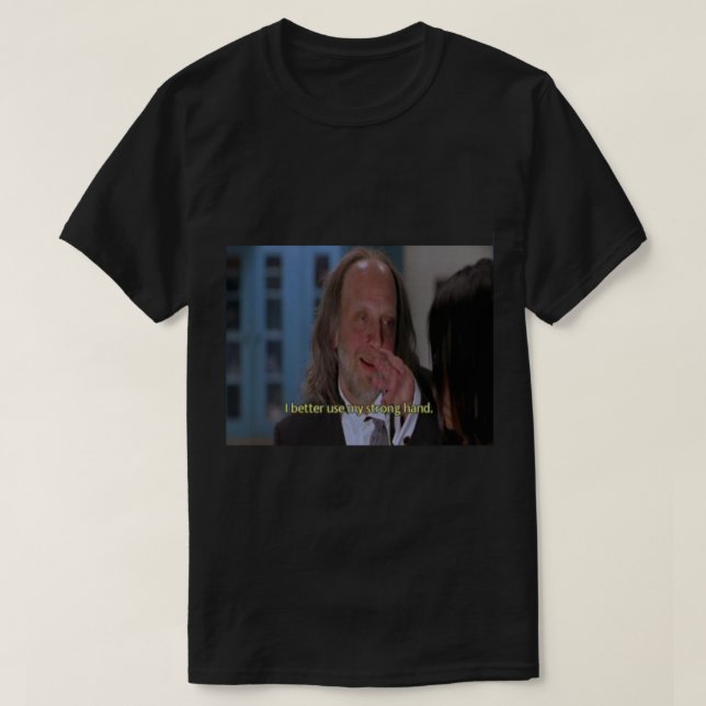 Camiseta filme assustador mão forte Ativo (Frente do Design)