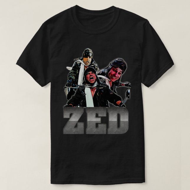 Camiseta filme da academia de polícia zed (Frente do Design)