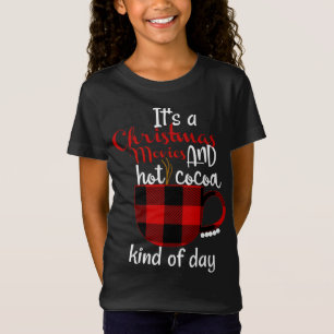 Camiseta Filme de Natal da Xadrez Buffalo e Cacau Quente