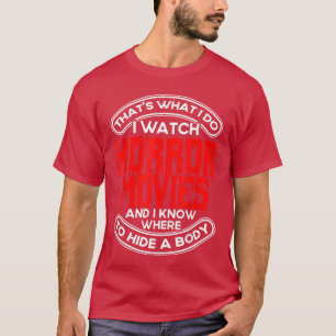 Camiseta Filme de Terror Assustador Eu Sei Onde Esconder Um