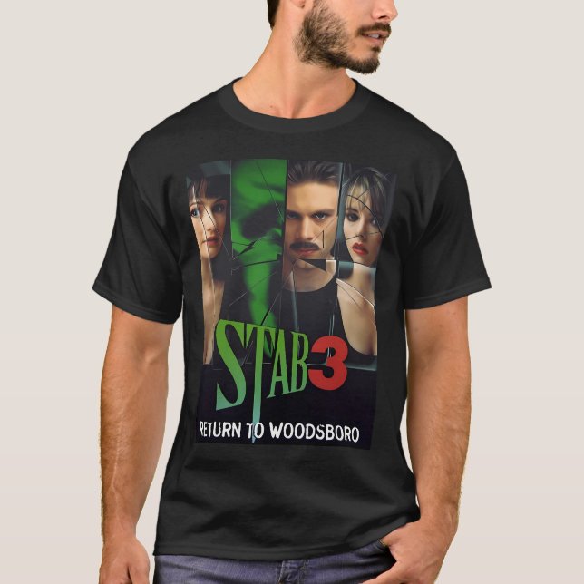 Camiseta filme de terror do gritar 3 do gritar 3 (Frente)