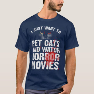 Camiseta Filme de Terror Engraçado para Homens Mulheres Ama