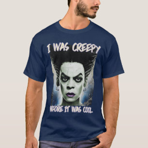 Camiseta Filme de Terror Gótico Eu Era Assustador Antes de