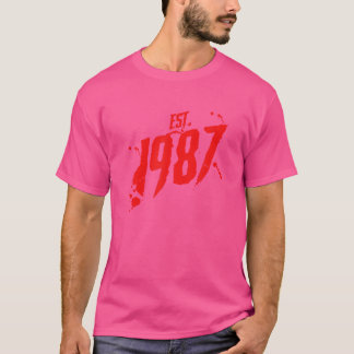 Camiseta Filme de terror slasher estilo anos 80 de 1987 Ano