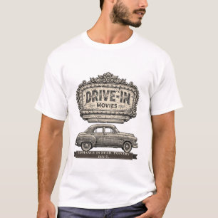 Camiseta Filme Divertido no Drive-In