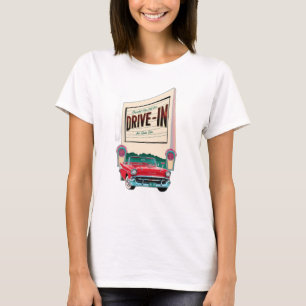 Camiseta filme drive-in estilo 1950s