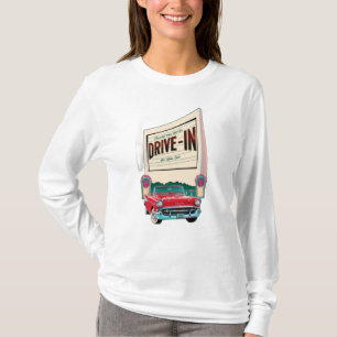 Camiseta filme drive-in estilo 1950s