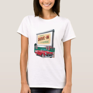 Camiseta filme drive-in estilo 1950s