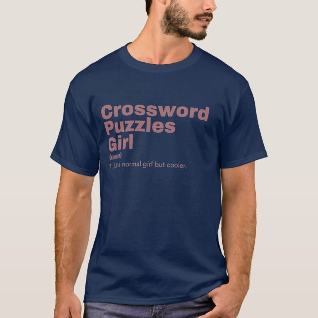 Camiseta Filme Girl - Quebra-cabeça Crossword (Frente)