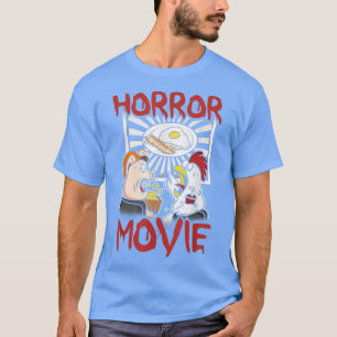Camiseta Filme Horror Televisão Engraçada Galinha Porco Bac