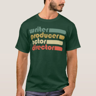 Camiseta Filme Maker Movie Crew Writer Produtor Ator Engraç