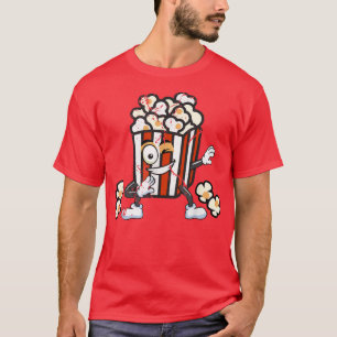 Camiseta Filme noturno da família do cinema de pipoca engra