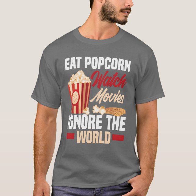 Camiseta Filme Popcorn Cinema Amigo (Frente)