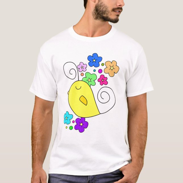 Camiseta Filmes De Comédia De Design De Birdies Engraçado V (Frente)