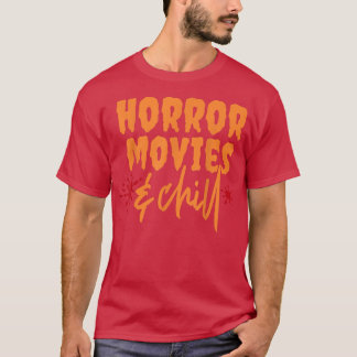Camiseta Filmes De Horror E Noite Assustadora De Halloween