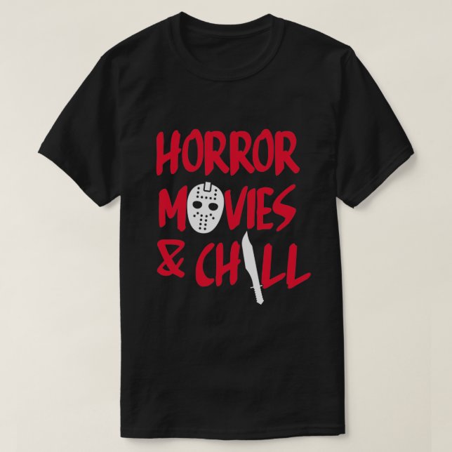 CAMISETA FILMES DE HORROR E REFRIGERAÇÃO (Frente do Design)