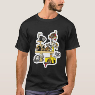 Camiseta Filmes De Horror, Gatinhos De Gatinho Bonito, Cará