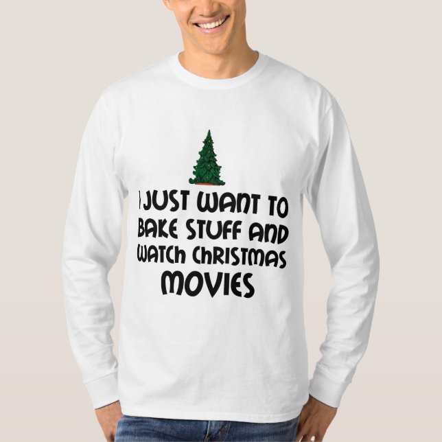 Camiseta FILMES DE NATAL DE ASSISTENTE DE assar (Frente)