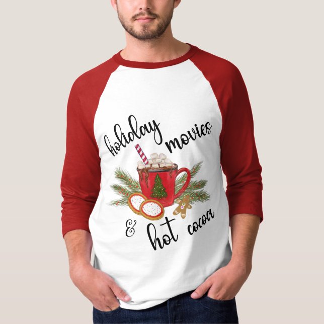 Camiseta Filmes de Natal e Cacau Quente (Frente)