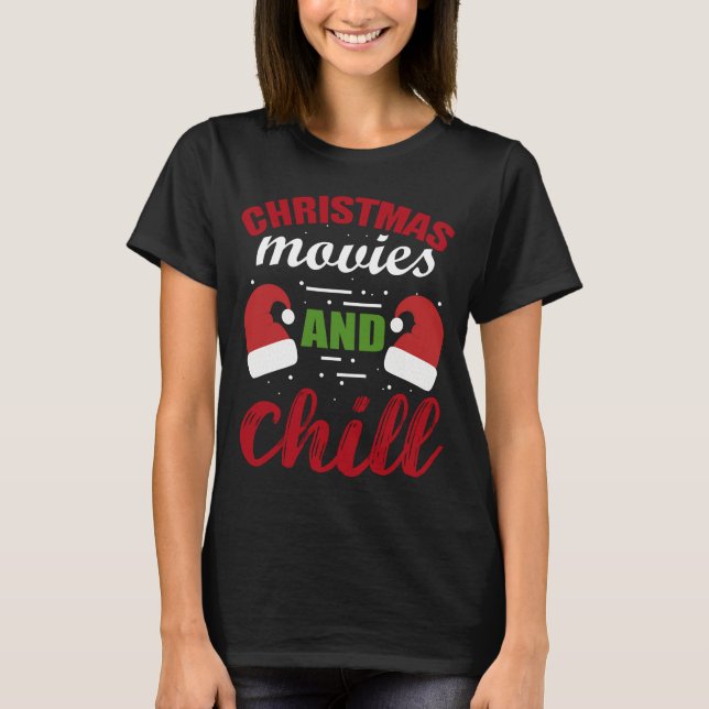 Camiseta Filmes De Natal E Papais noeis De Enchimento Natal (Frente)