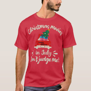 Camiseta Filmes de Natal em julho Não me julgue o caminhão