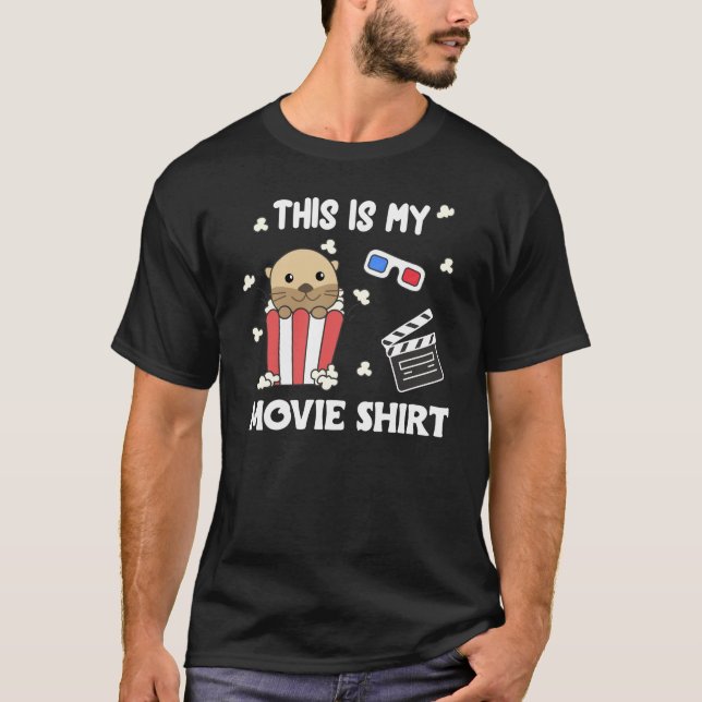 Camiseta Filmes De Pipoca Mais Longa Movimentas De Noite Ve (Frente)