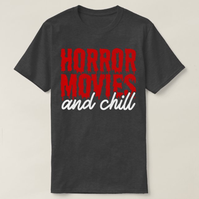Camiseta filmes de terror (Frente do Design)