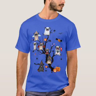 Camiseta Filmes de terror de cachorro Pug engraçado Cute Ha