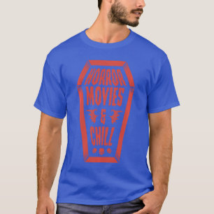 Camiseta Filmes de Terror E Crânios de Caixão Divertidos Ha