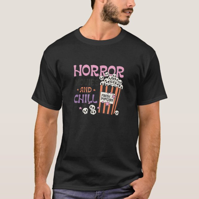 Camiseta Filmes de terror e resfriamento (Frente)