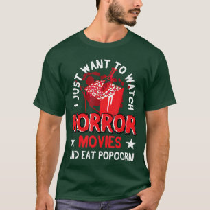 Camiseta Filmes de Terror Halloween Assistir Filme de Terro