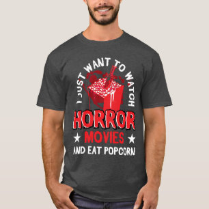 Camiseta Filmes de Terror Halloween Assistir Filme de Terro