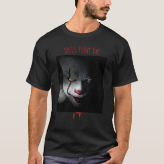 Camiseta Filmes de TV da série IT Pennywise Você Flutuará t